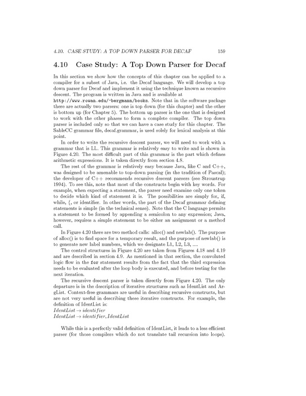 Compiler Design: Theory, Tools, and Examples - Page 159